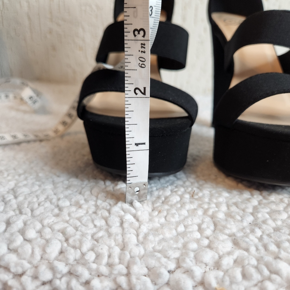 My Delicious Women shoes black strap sandals 7 - Picture 8 of 10